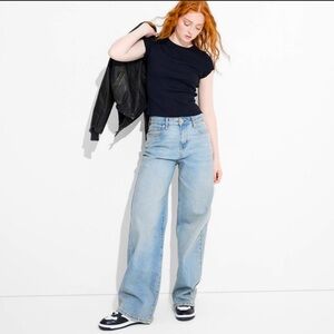 90s wide leg baggy jeans size 10